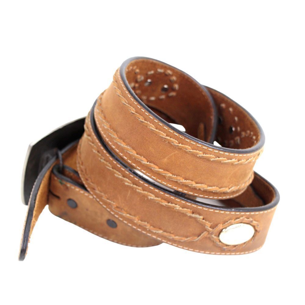 Silver Creek Tan Brown Genuine Leather 1 3/8"Wd Casual Dress Men's Belt 40 (T74 View 3